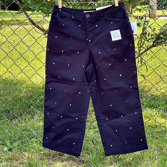 croft & barrow Pants - Croft & Barrow Classic Fit Slimming Capri Pants Sz 8